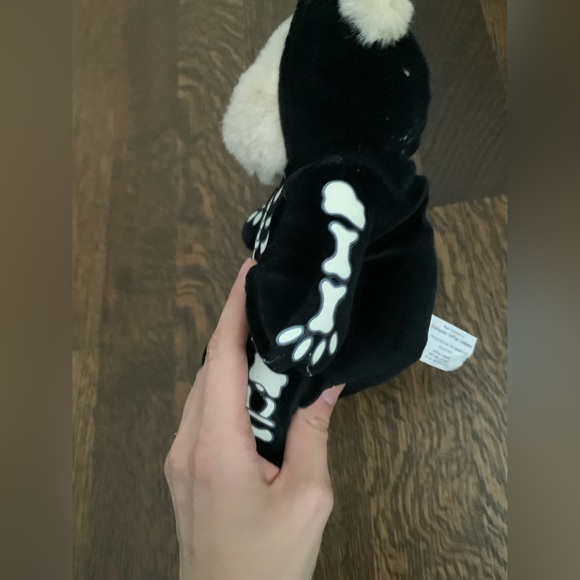 STARBUCKS 1999 8" Plush Bearista Bear Skeleton Glow In The Dark Costume 7th Ed - Picture 3 of 10